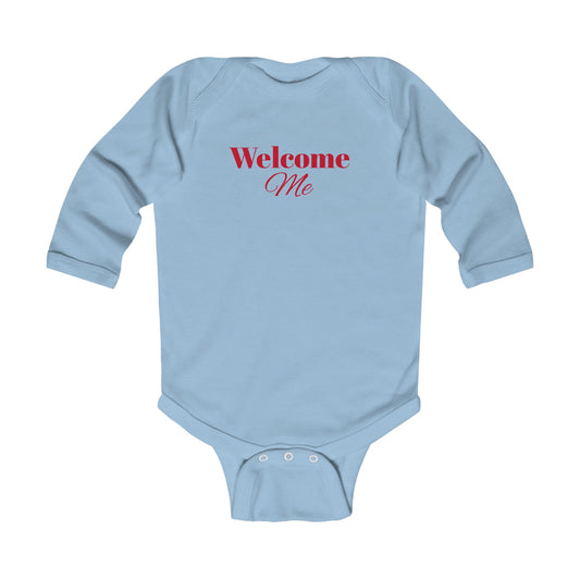 Infant Long Sleeve Bodysuit-Welcome Me