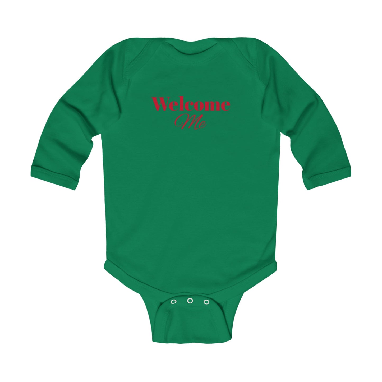 Infant Long Sleeve Bodysuit-Welcome Me