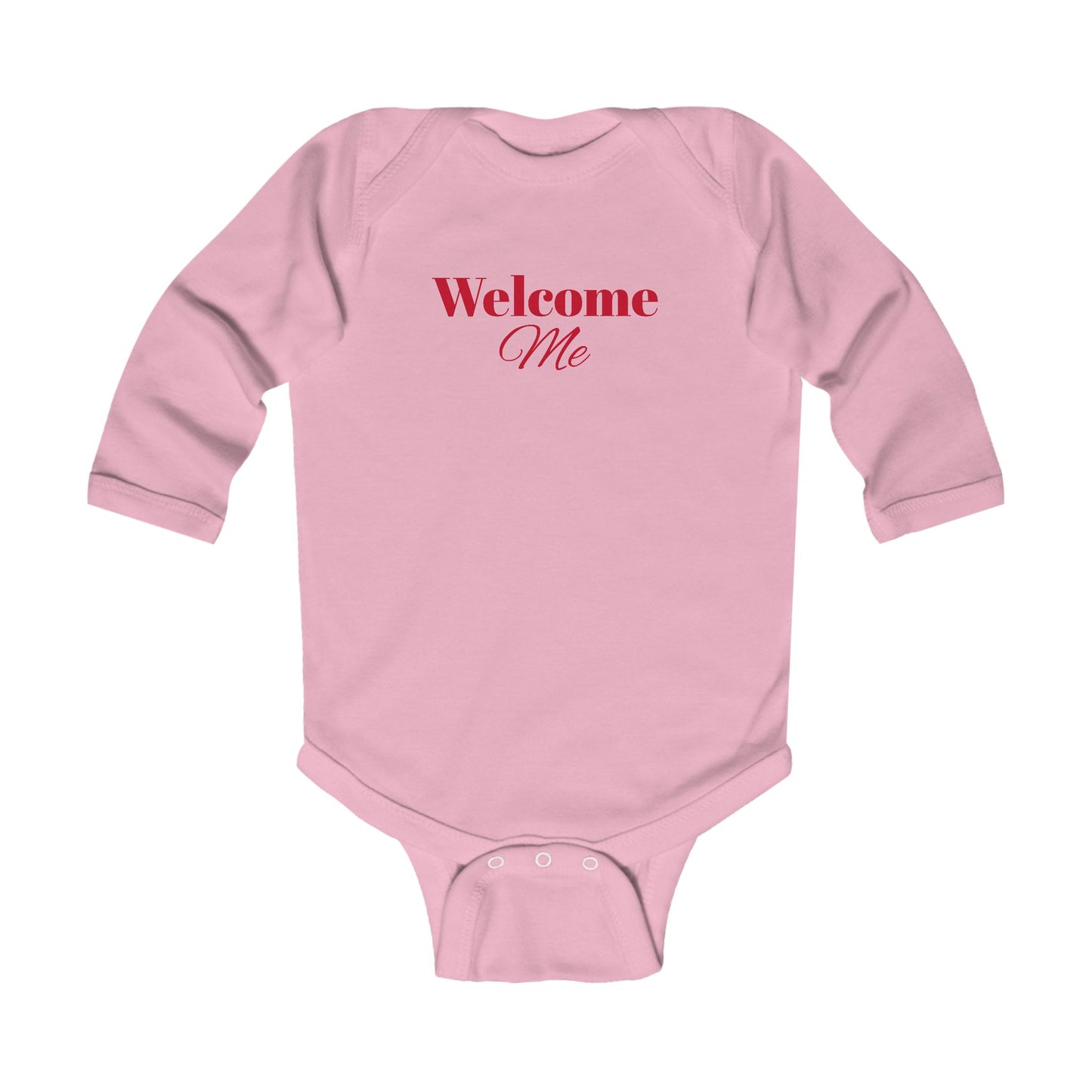 Infant Long Sleeve Bodysuit-Welcome Me