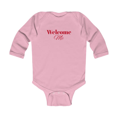 Infant Long Sleeve Bodysuit-Welcome Me