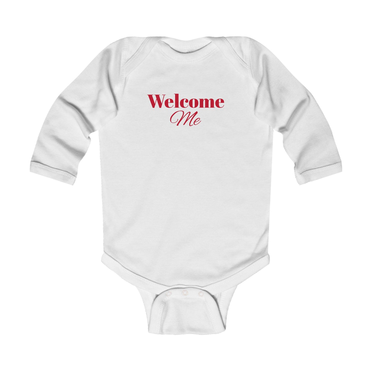 Infant Long Sleeve Bodysuit-Welcome Me