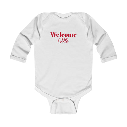 Infant Long Sleeve Bodysuit-Welcome Me