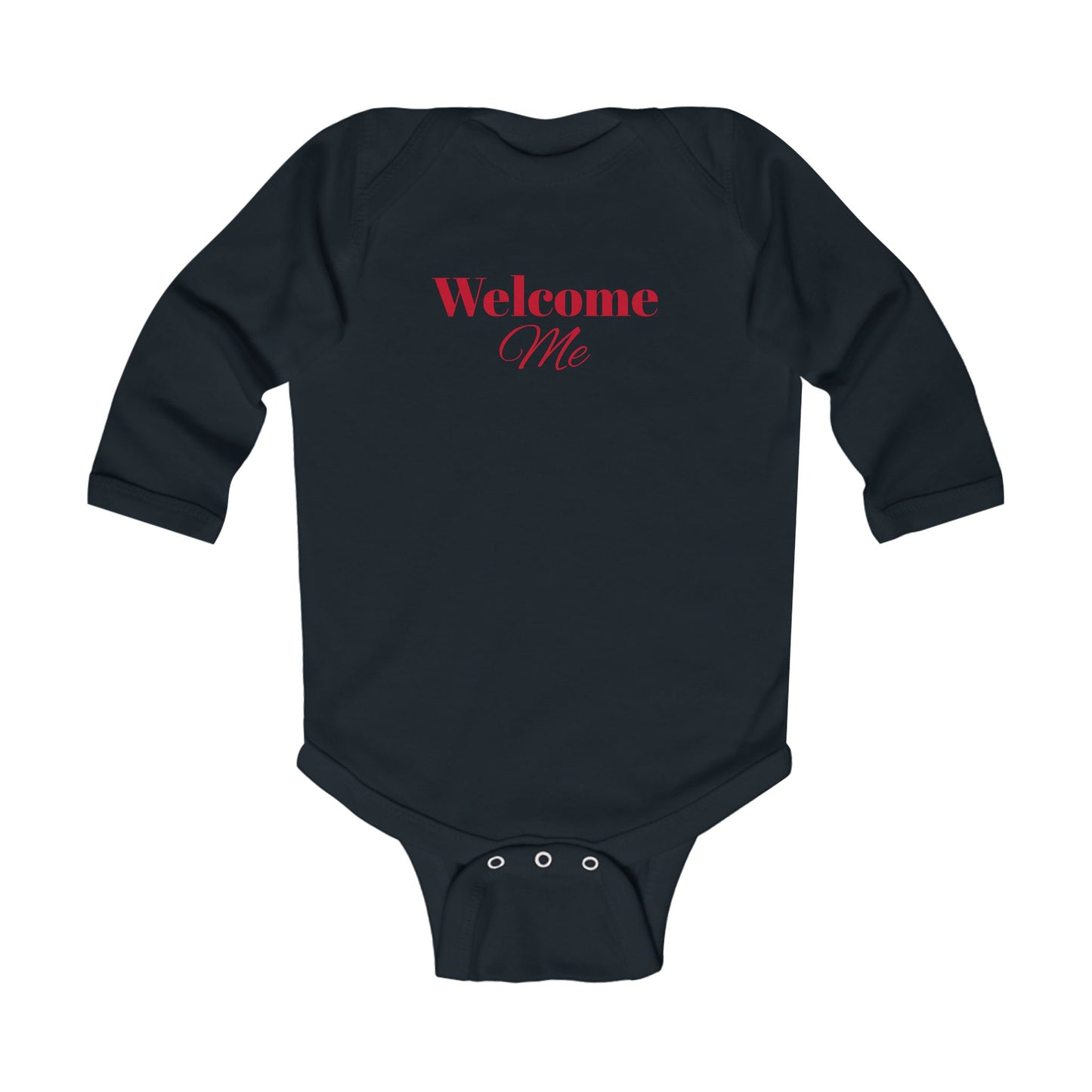 Infant Long Sleeve Bodysuit-Welcome Me