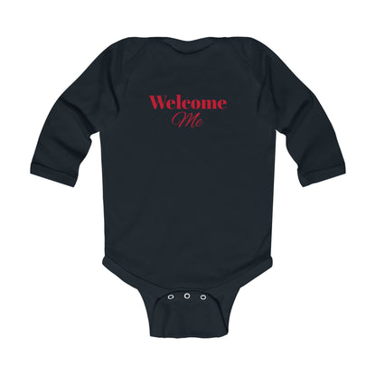 Infant Long Sleeve Bodysuit-Welcome Me