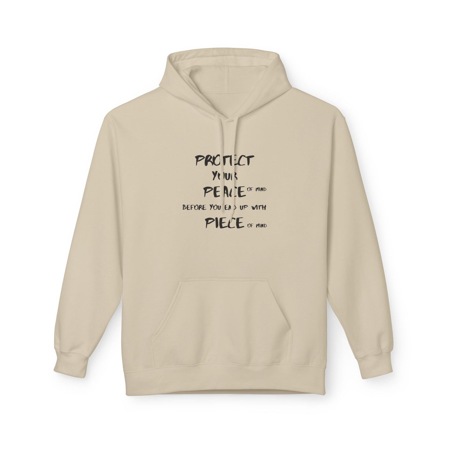 Unisex Midweight Softstyle Fleece Hoodie-PROTECT YOUR PEACE