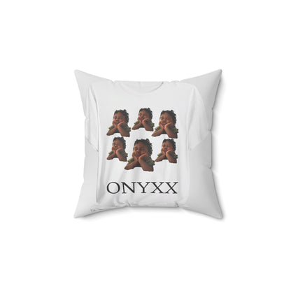 Spun Polyester Square Pillow-ONYXX
