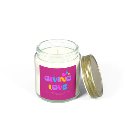 Scented Candles, Coconut Apricot Wax (4oz, 9oz)-GIVING LOVE