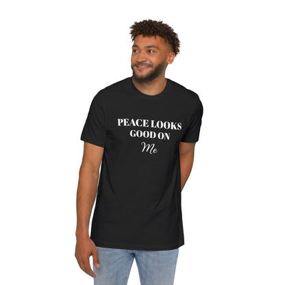 USA-Made Unisex Short Sleeve Jersey-PEACE LOOKS GOOD ON ME