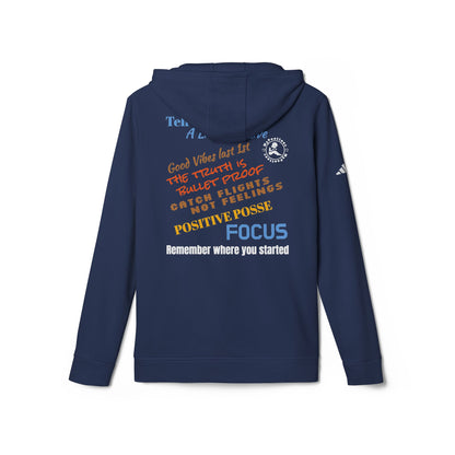 adidas Unisex Fleece Hoodie-Inclusive w/Back Print