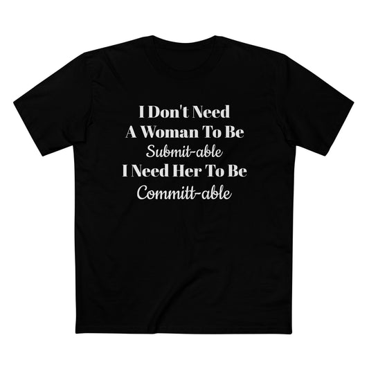 Men's Staple Short Sleeve-Committ-able