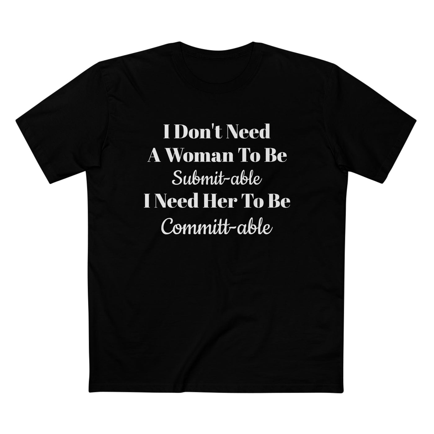 Men's Staple Short Sleeve-Committ-able