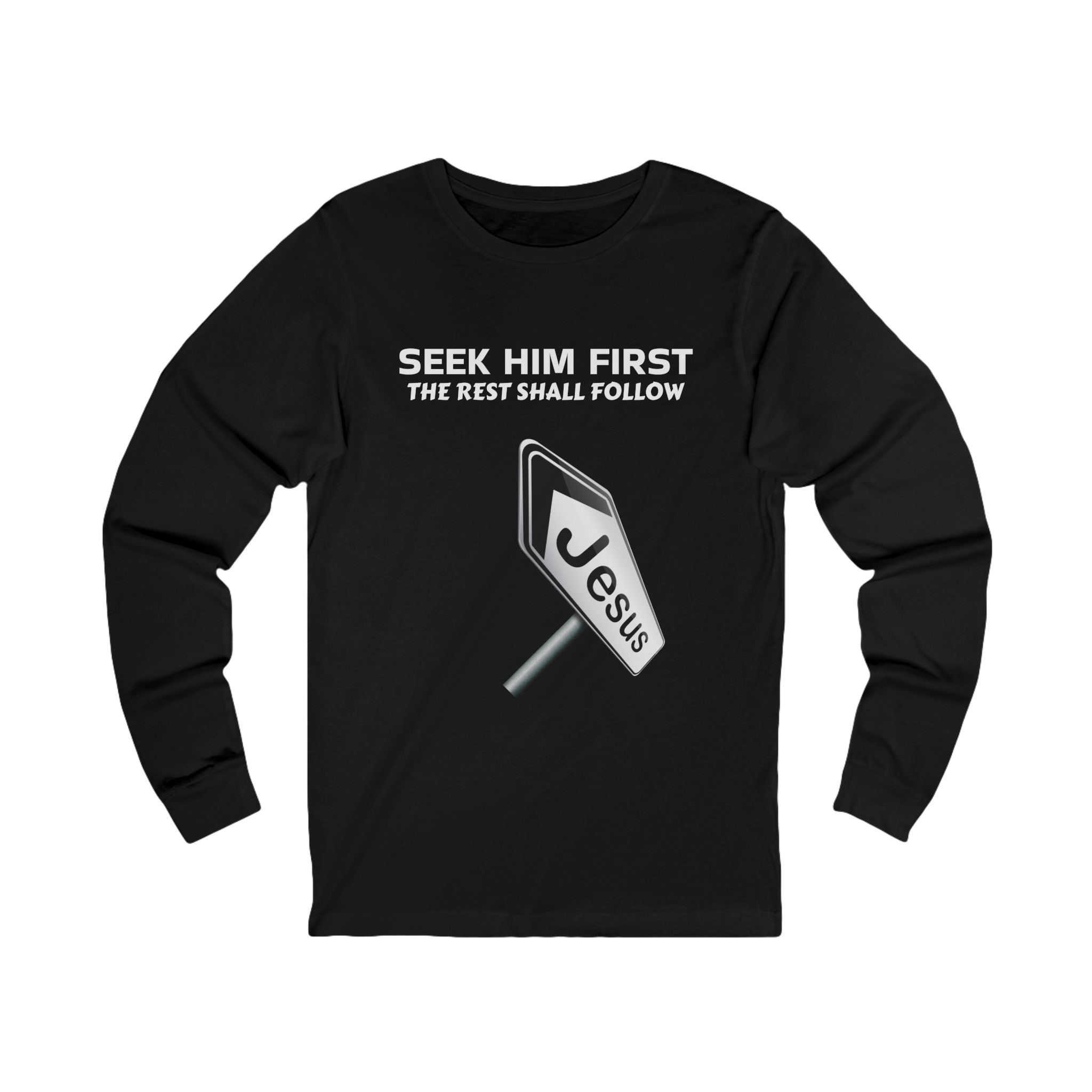 Unisex Jersey Long Sleeve-SEEK HIM 1ST-JESUS