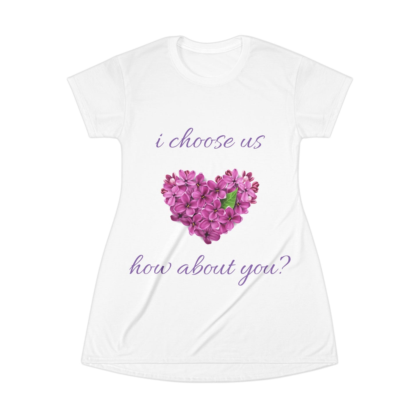 T-Shirt Dress (AOP)-i choose us