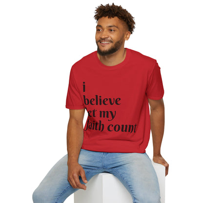 Unisex Softstyle Short Sleeve-i believe-let my faith count