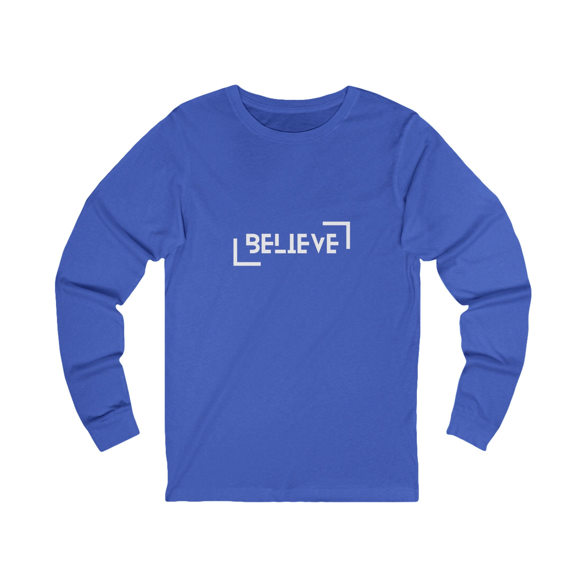 Unisex Jersey Long Sleeve Tee-Believe