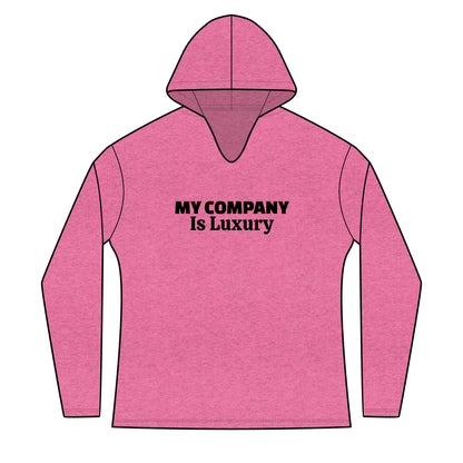 Women's Hoodie - 'My Company Is Luxury' Minimal Logo Pullover
