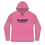 Women's Hoodie - 'My Company Is Luxury' Minimal Logo Pullover