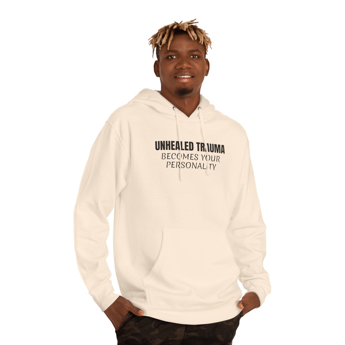 'Unhealed Trauma Becomes Your Personality' Hoodie — Mental Health Awareness Pullover