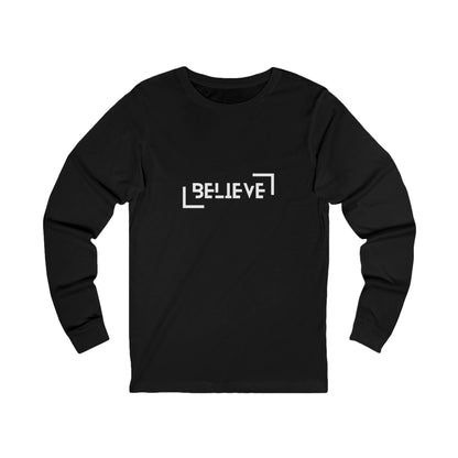 Unisex Jersey Long Sleeve Tee-Believe