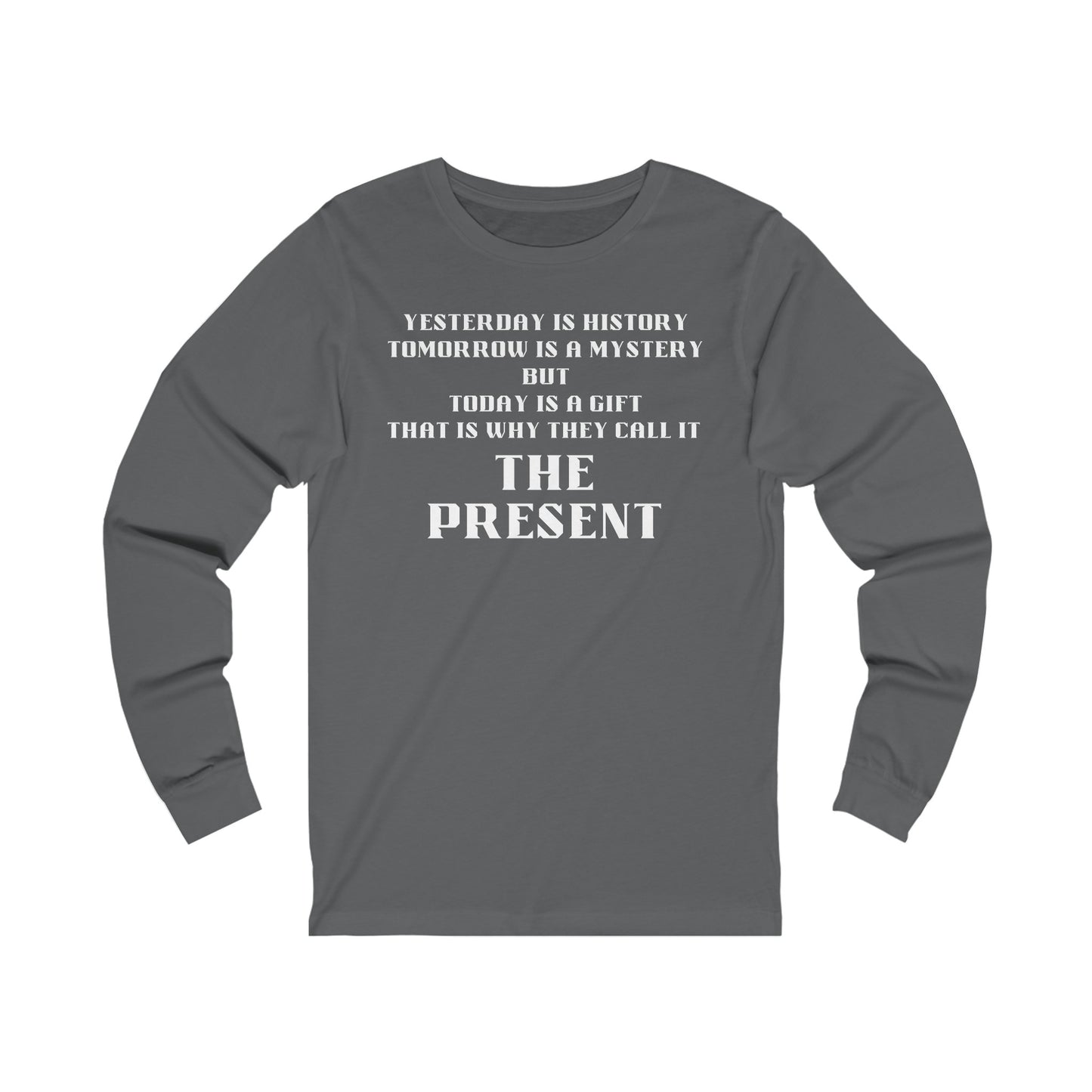 Unisex Jersey Long Sleeve-History-Mystery-The Present