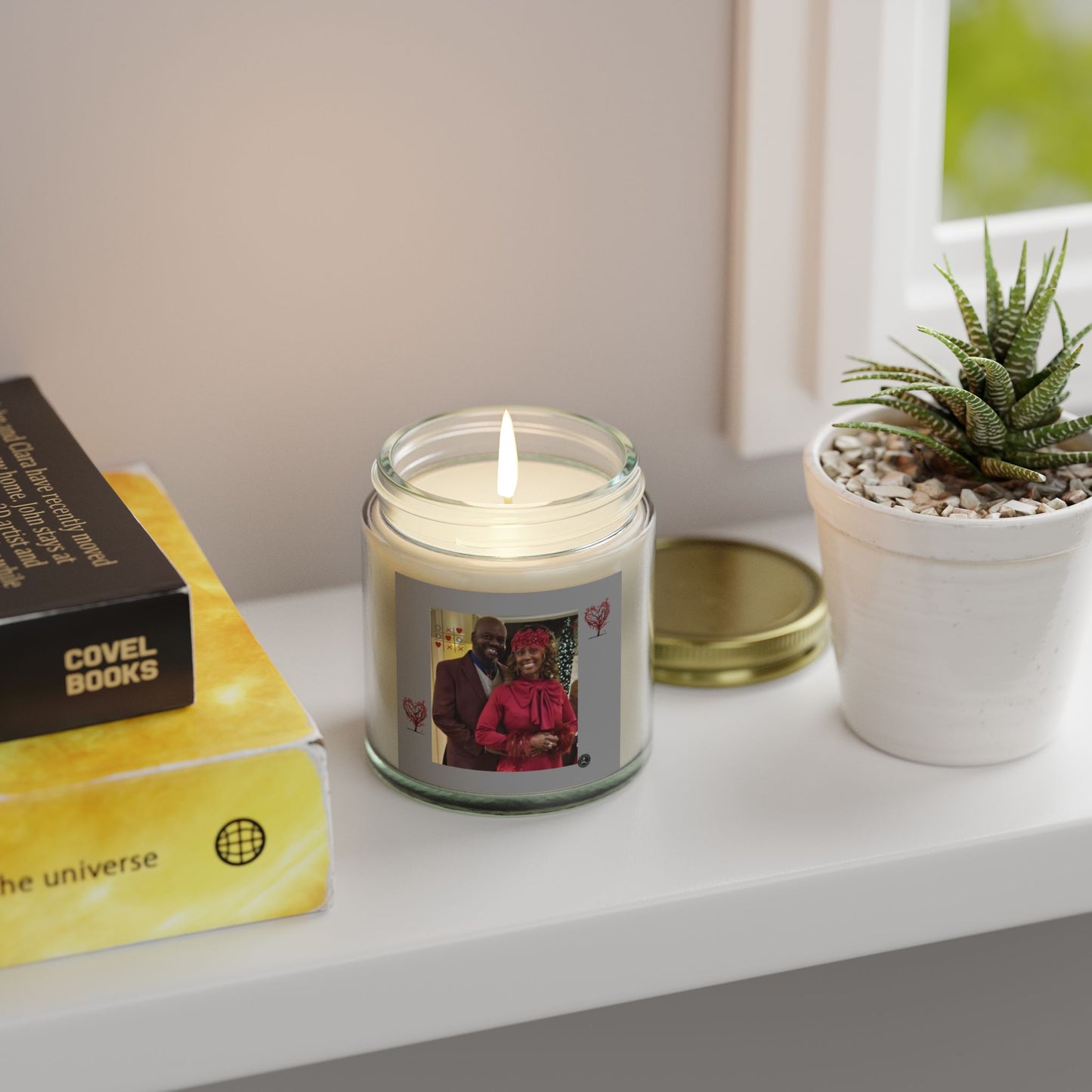 Scented Candles, Coconut Apricot Wax (4oz, 9oz)-CLEMON CANDLE