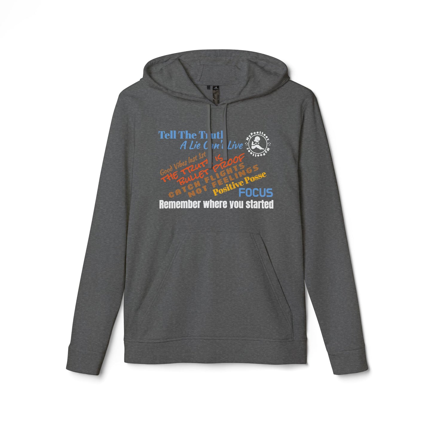 adidas Unisex Fleece Hoodie-Inclusive w/Back Print