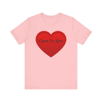 Unisex Jersey Short Sleeve-Open For You-HEART
