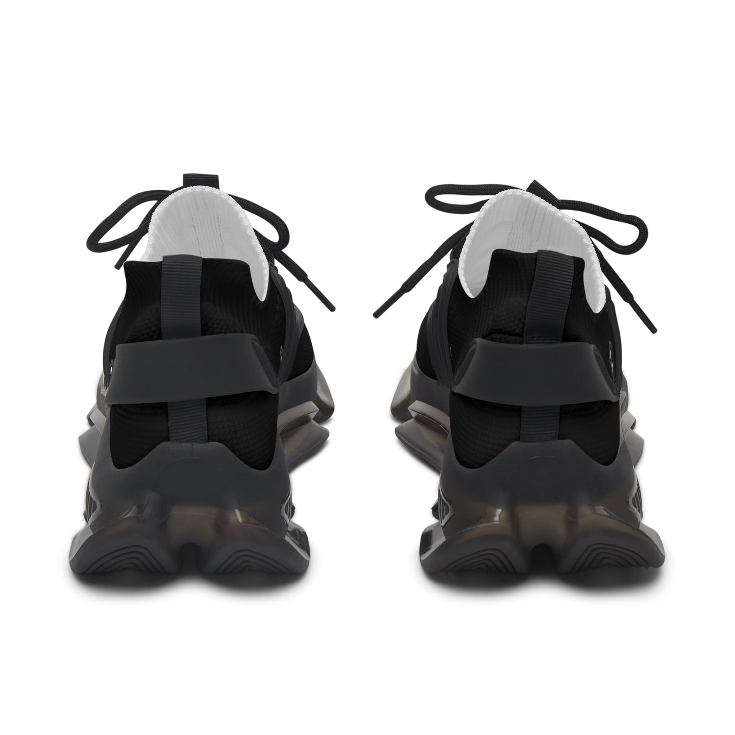 Women's Mesh Sneakers Black/Black Soles-MyPoetteez Logo