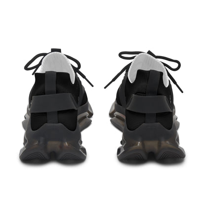 Women's Mesh Sneakers Black/Black Soles-MyPoetteez Logo
