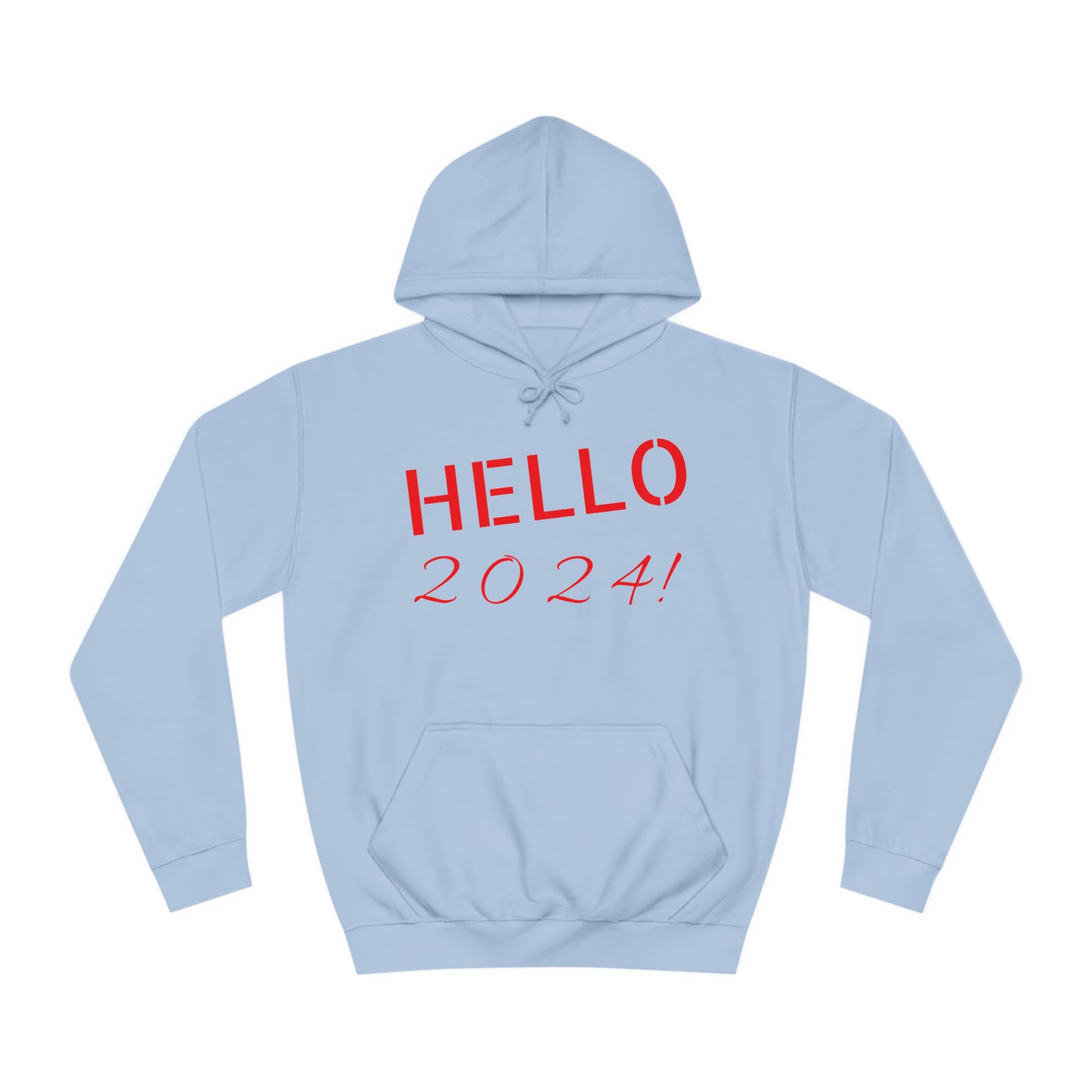 Unisex College Hoodie-Hello 2024!