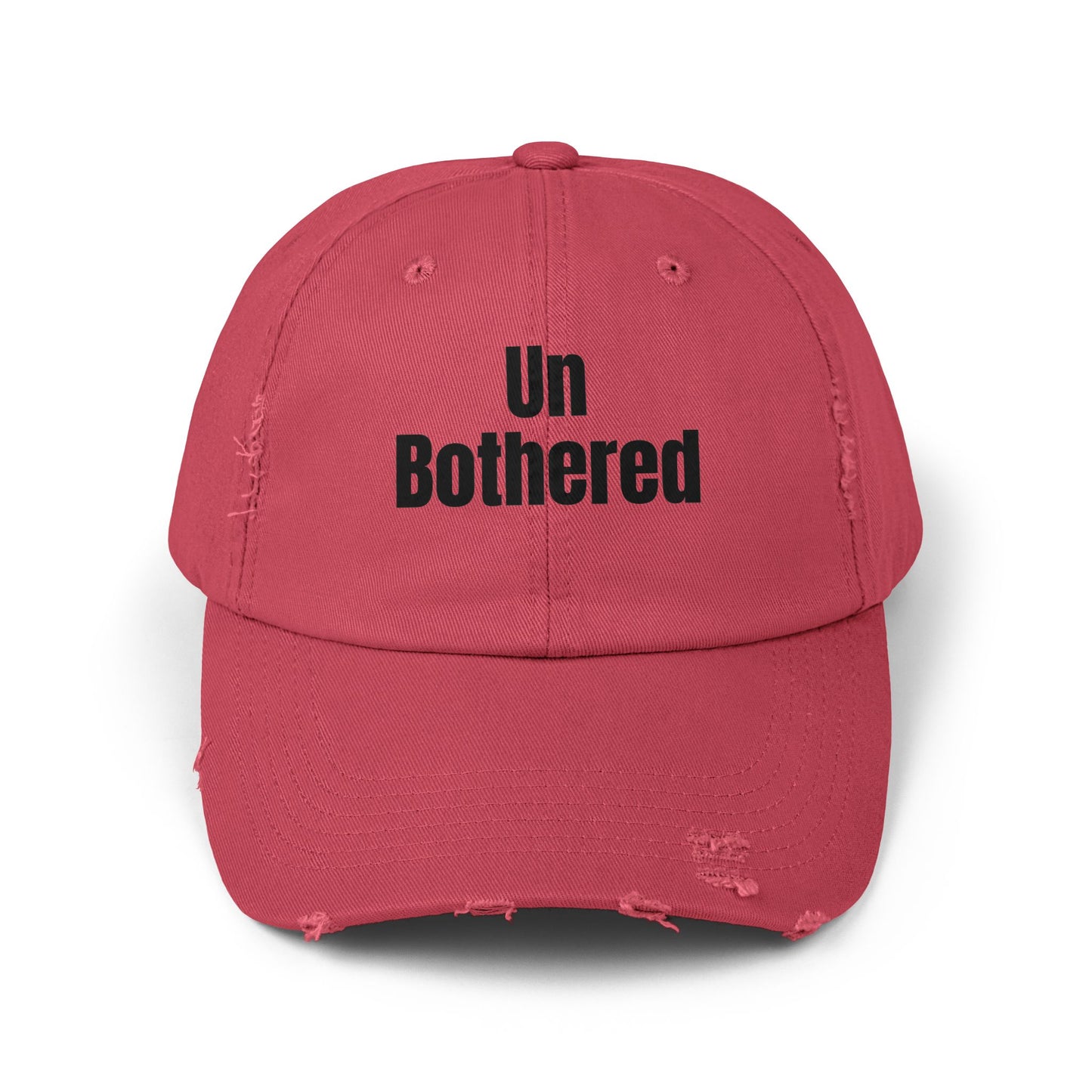 Unisex Distressed Cap-Un Bothered