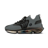 Men's Mesh Sneakers Grey/Black Soles-MyPoetteez Logo
