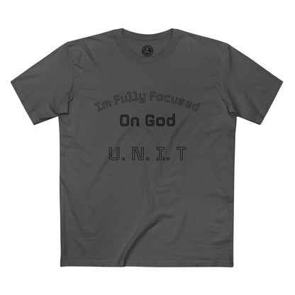 Faith T‑Shirt – "I'm Fully Focused On God U.N.I.T" Christian Tee