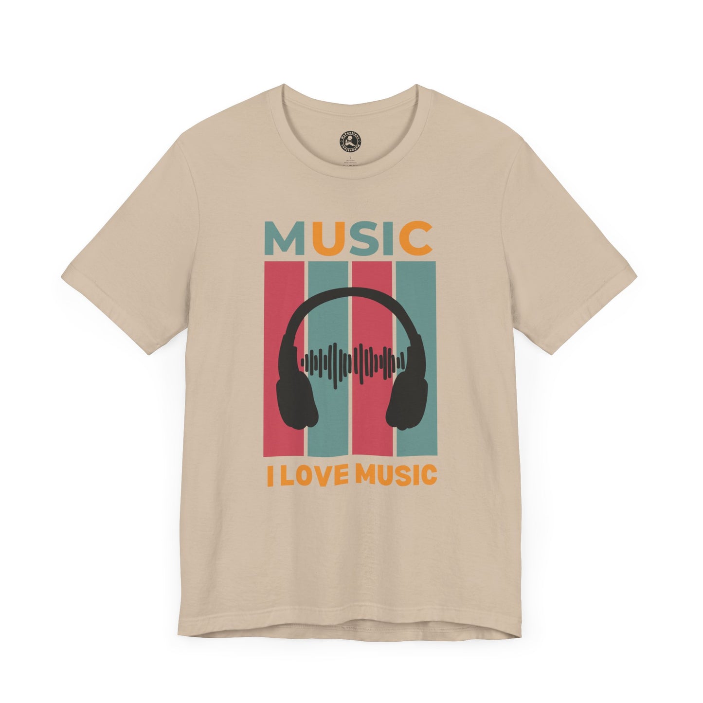I Love Music Unisex Jersey Short Sleeve Tee - Perfect Gift for Music Lovers