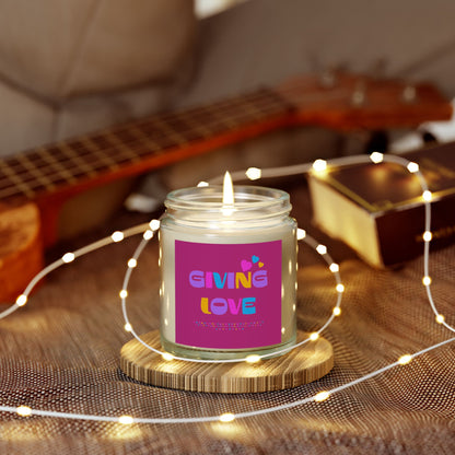Scented Candles, Coconut Apricot Wax (4oz, 9oz)-GIVING LOVE