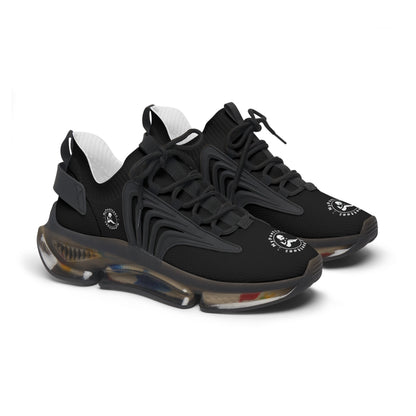 Women's Mesh Sneakers Black/Black Soles-MyPoetteez Logo