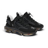 Women's Mesh Sneakers Black/Black Soles-MyPoetteez Logo