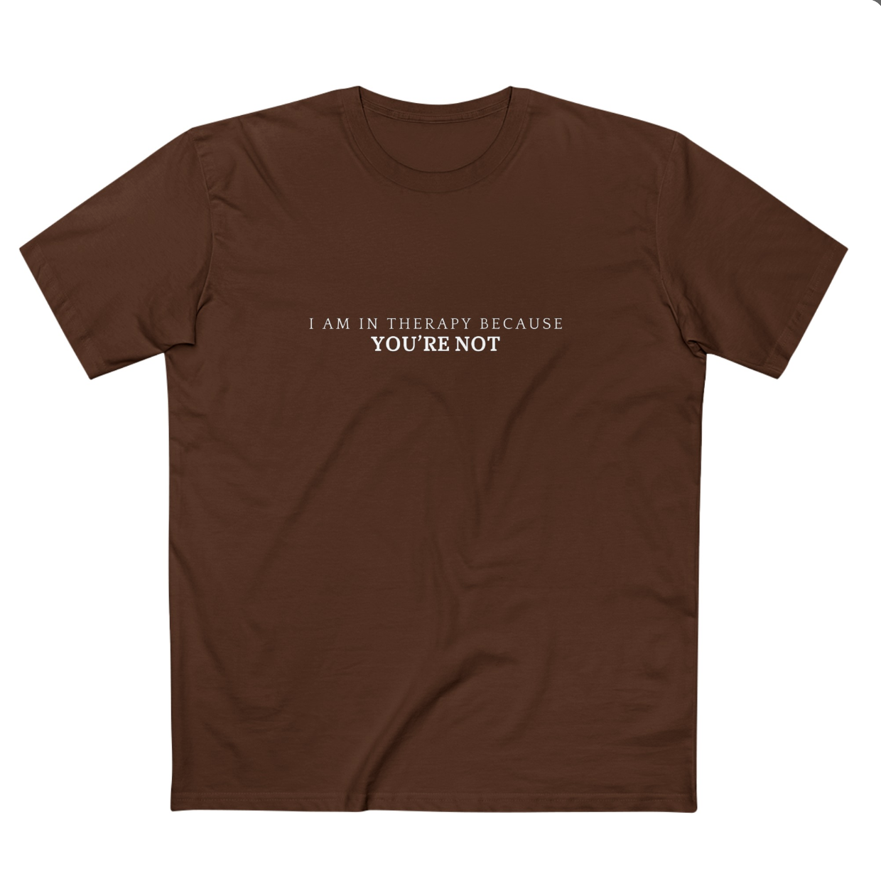 Men's Staple Short Sleeve-I Am In Therapy