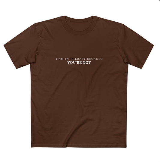 Men's Staple Short Sleeve-I Am In Therapy