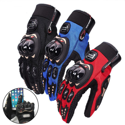 Touch Screen Outdoor Motorcycle Full Finger Windproof Gloves