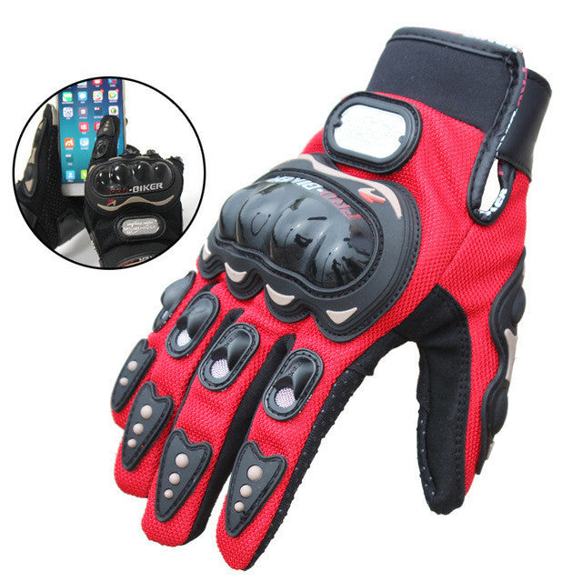 Touch Screen Outdoor Motorcycle Full Finger Windproof Gloves