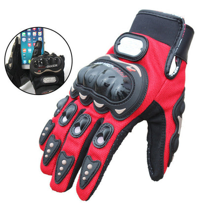 Touch Screen Outdoor Motorcycle Full Finger Windproof Gloves